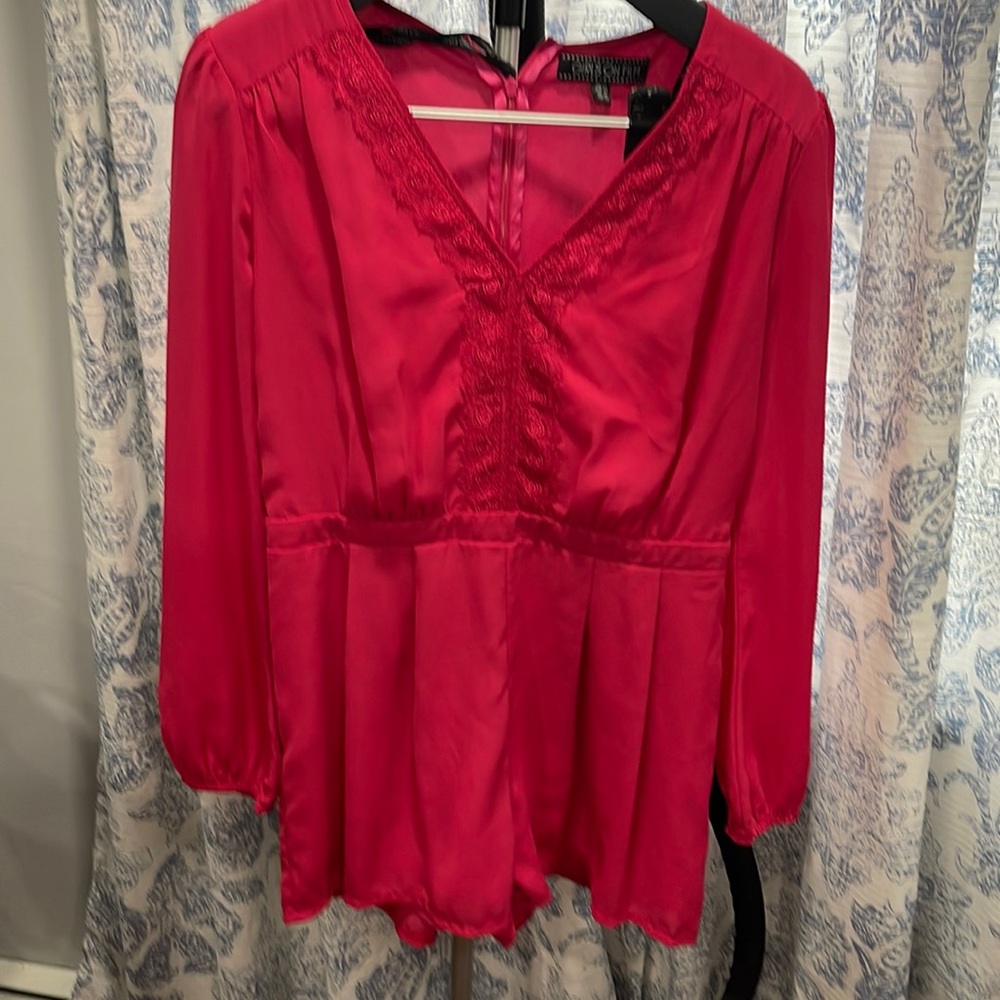 Hot pink romper